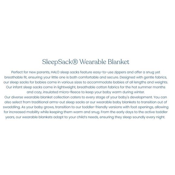 Halo SleepSack in‎ Soft Purple and White Flowers Medium - Picture 5 of 5